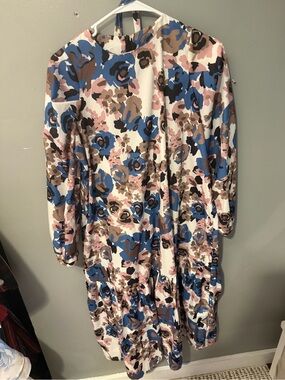 Floral Midi Puff Sleeve Dress